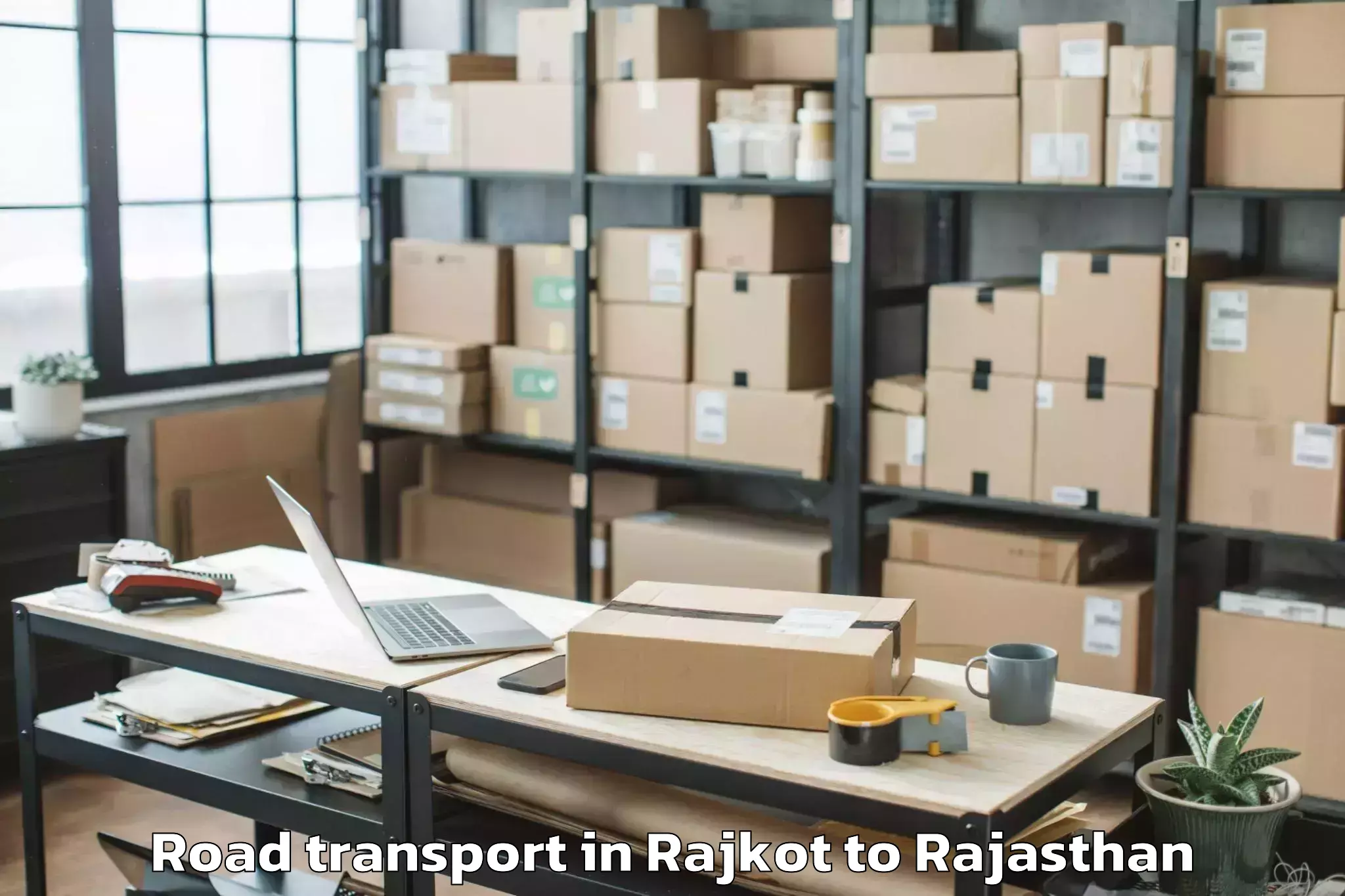 Book Your Rajkot to Jecrc University Jaipur Road Transport Today